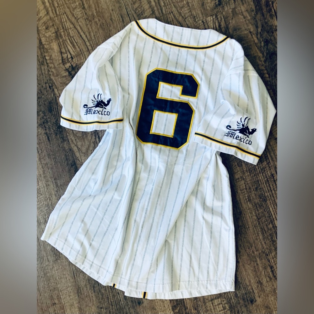 * Vintage ~ Corona Extra Mexico Baseball Jersey **by: Calhoun Sportswear ~ EUC - Picture 3 of 10